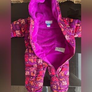 Columbia Size 12-18mos pink snowsuit